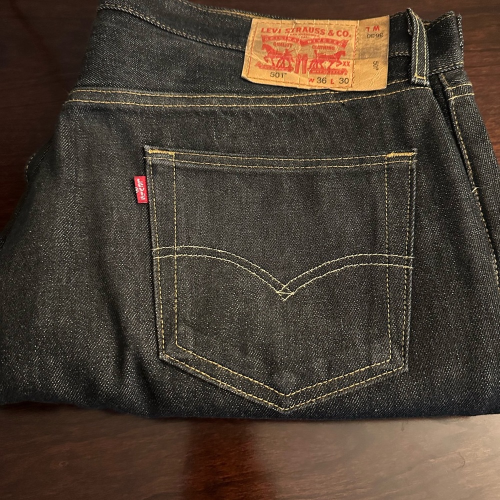 Levi's Men's Dark Blue Straight Jeans